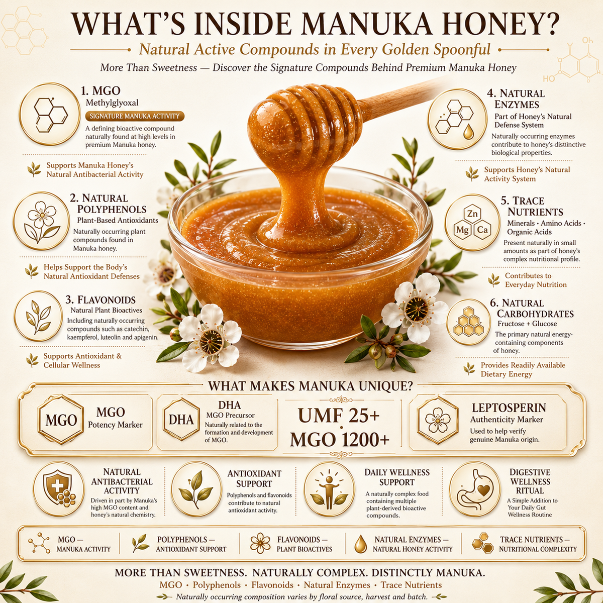 Premium New Zealand Manuka Honey UMF 25+ | MGO 1200+ – Rare, Rich & Naturally Active-JX