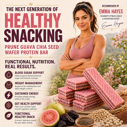 Prune & Guava Chia Seed Protein Wafer Bar-II