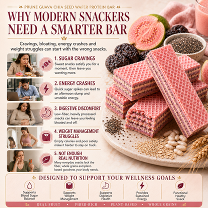 Prune & Guava Chia Seed Protein Wafer Bar-II