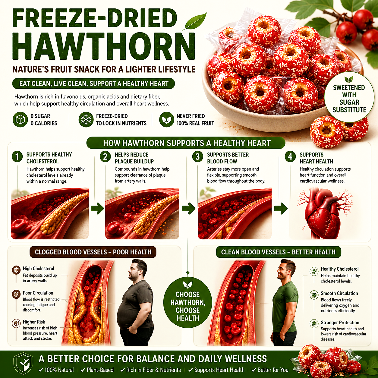 Zero Sugar Freeze Dried Hawthorn Bites-Zuckerberg