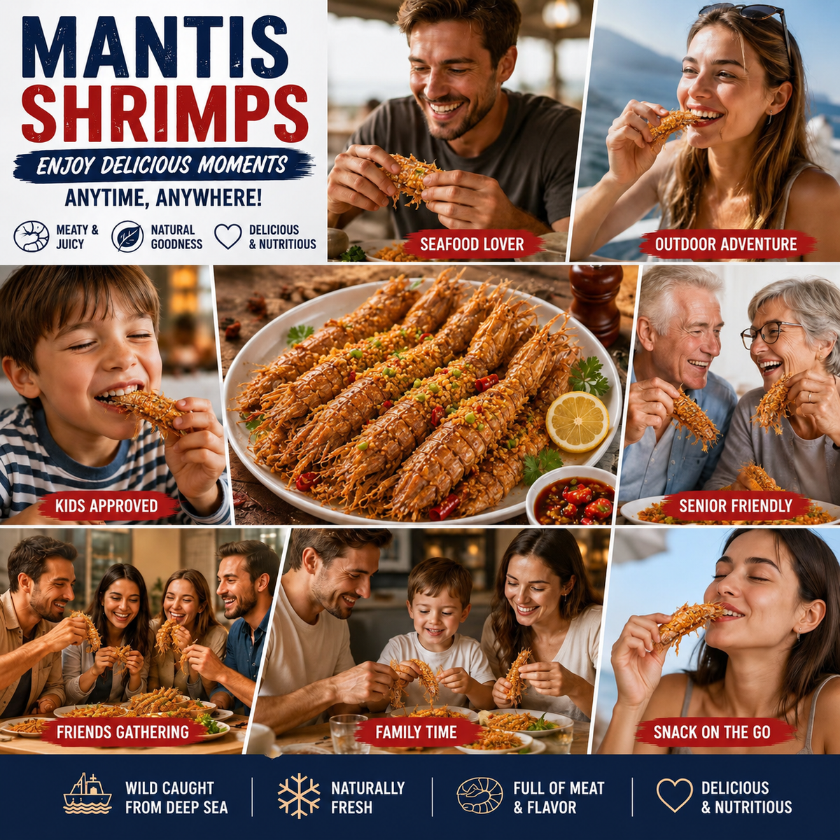Wild Caught Mantis Shrimps | Premium Fresh Seafood-Zuckerberg