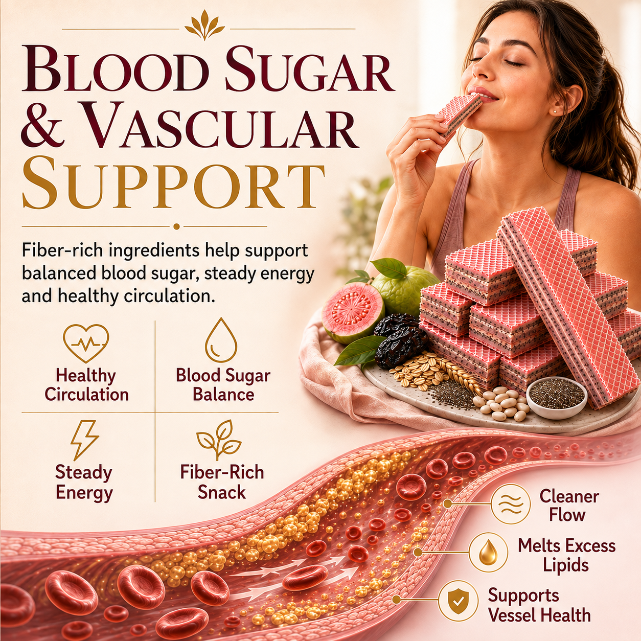 Prune & Guava Chia Seed Protein Wafer Bar-II
