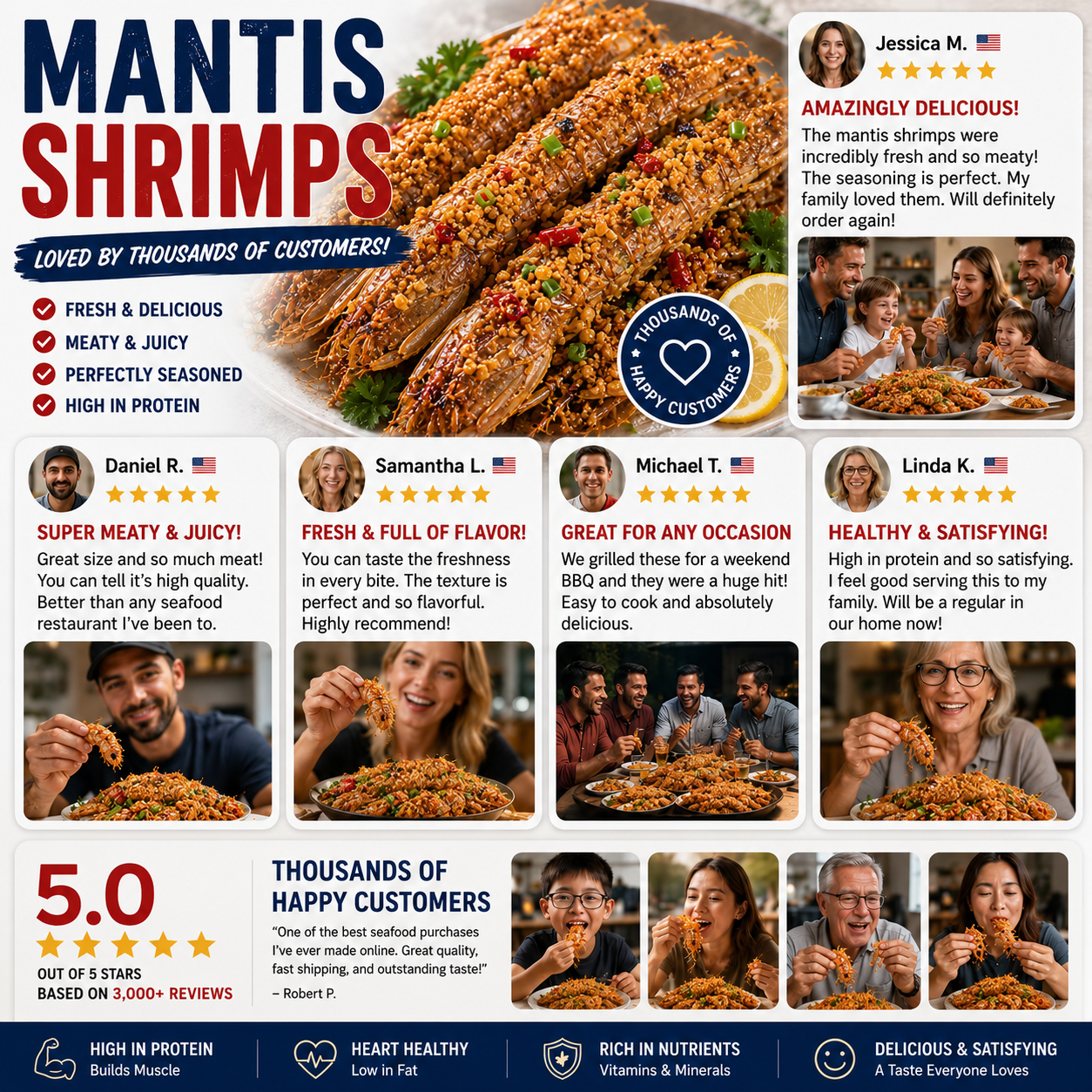 Wild Caught Mantis Shrimps | Premium Fresh Seafood-Zuckerberg