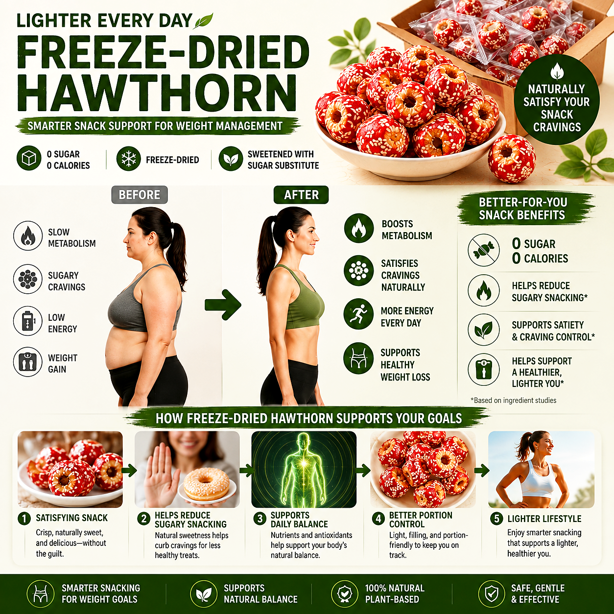 Zero Sugar Freeze Dried Hawthorn Bites-Zuckerberg