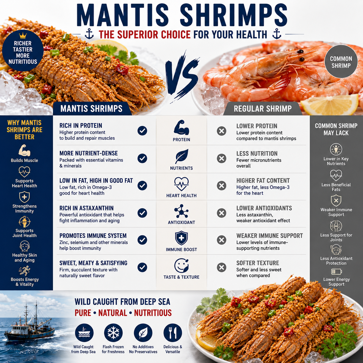 Wild Caught Mantis Shrimps | Premium Fresh Seafood-Zuckerberg