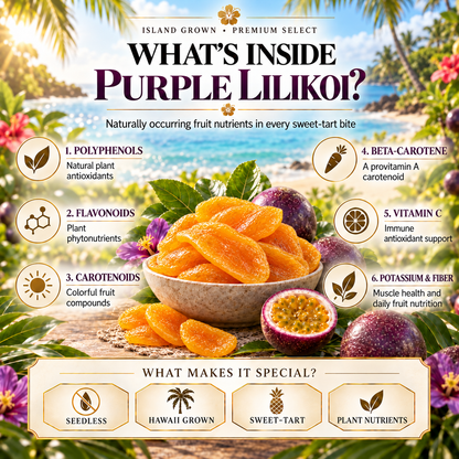 Premium Hawaiian Purple Lilikoi – Seedless Dried Passion Fruit-II