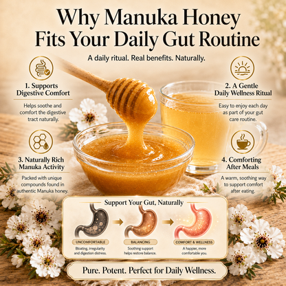 Premium New Zealand Manuka Honey UMF 25+ | MGO 1200+ – Rare, Rich & Naturally Active-JX
