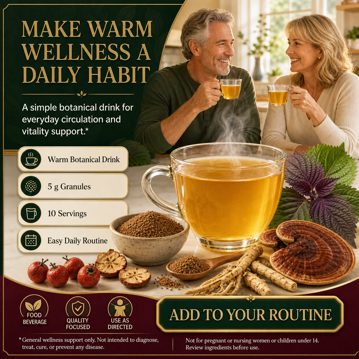Daily Herbal Support for Heart & Circulation-JX