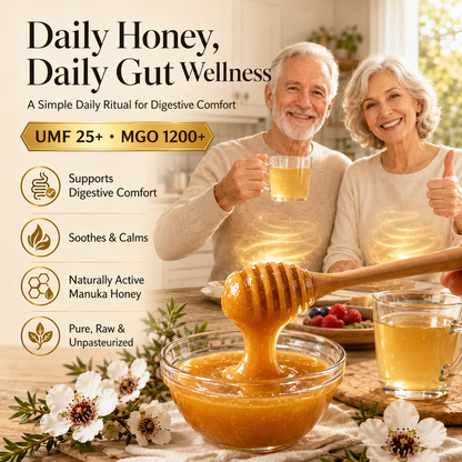 Premium New Zealand Manuka Honey UMF 25+ | MGO 1200+ – Rare, Rich & Naturally Active-JX
