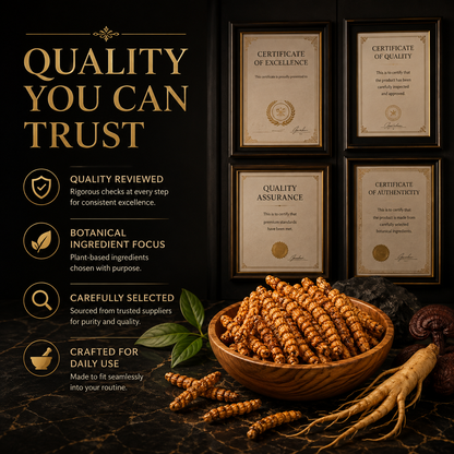 Cordyceps + Ginseng Men’s Vitality Bites – Daily Energy, Stamina & Confidence Support-JX