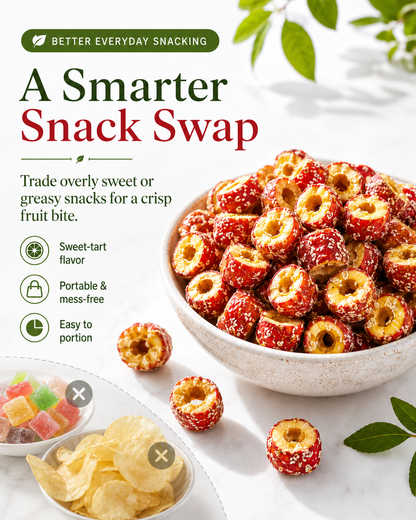 Hollow Hawthorn Bites – A Smarter Snack for Blood Sugar-Conscious Living-JX