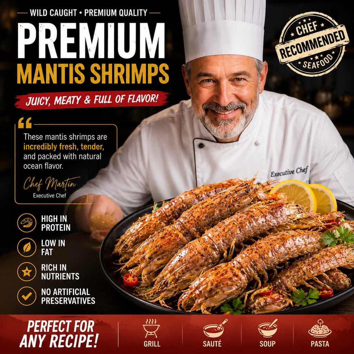 Wild Caught Mantis Shrimps | Premium Fresh Seafood-Zuckerberg