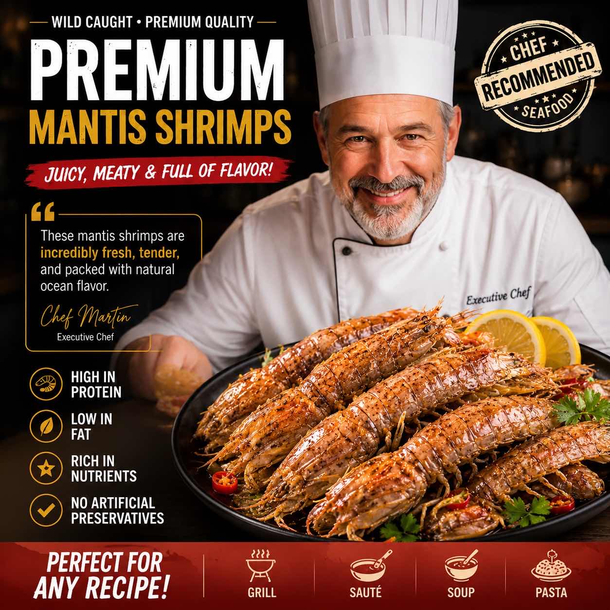 Wild Caught Mantis Shrimps | Premium Fresh Seafood-Zuckerberg